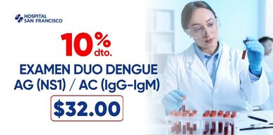 10% de descuento en examen Duo Dengue.